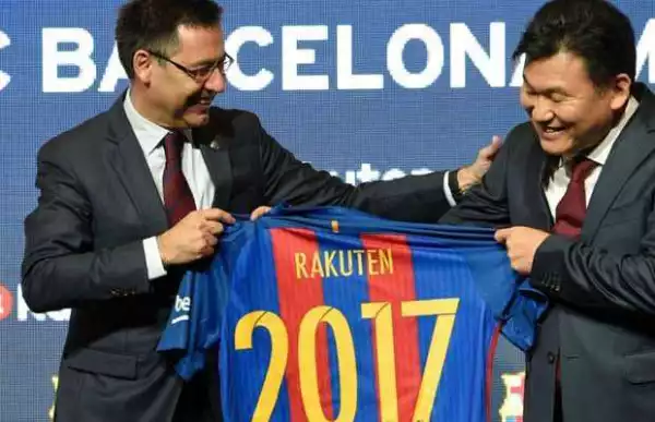 Barcelona agree record kit deal with Rakuten